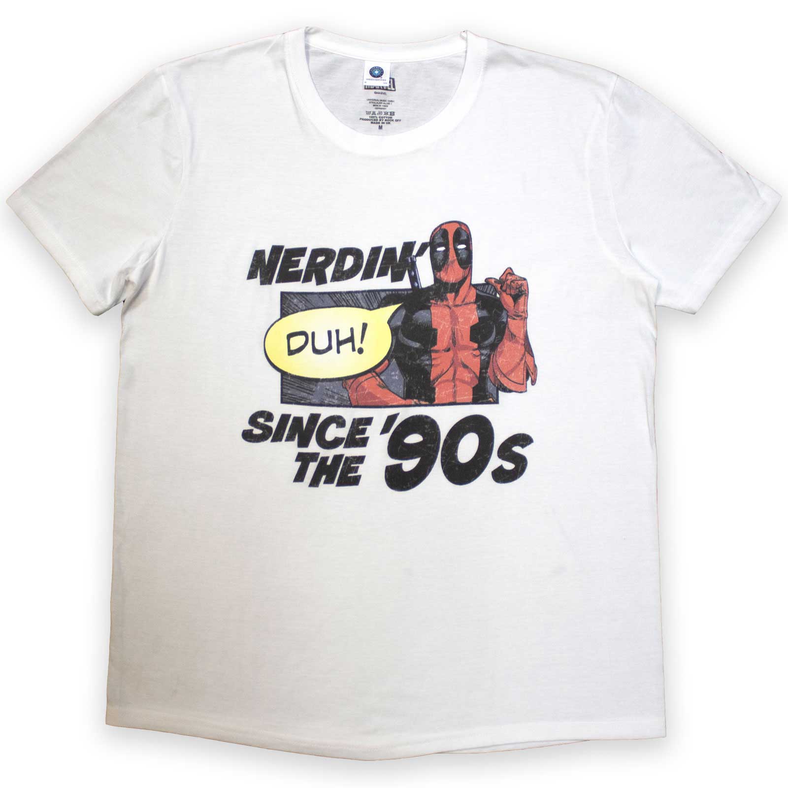 Een foto van een Marvel Comics T-Shirt