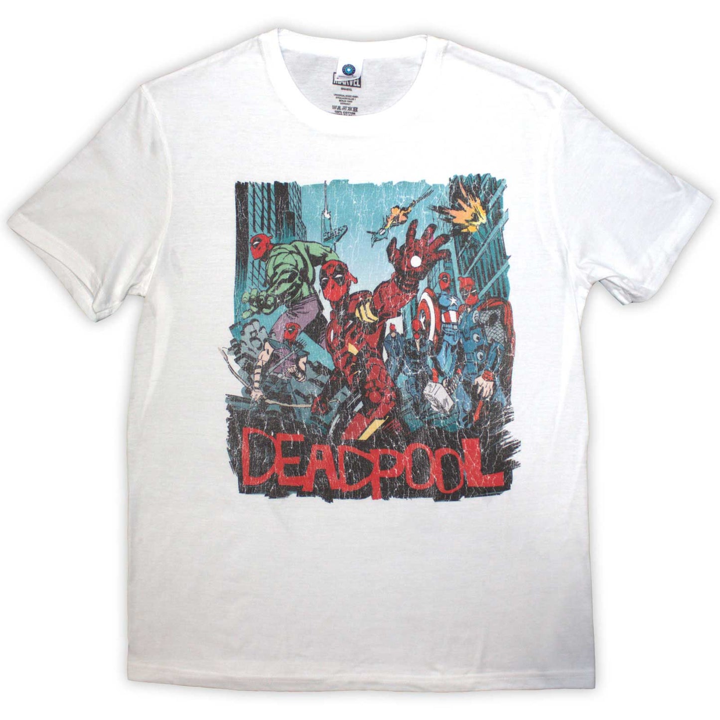 Een foto van een Marvel Comics T-Shirt
