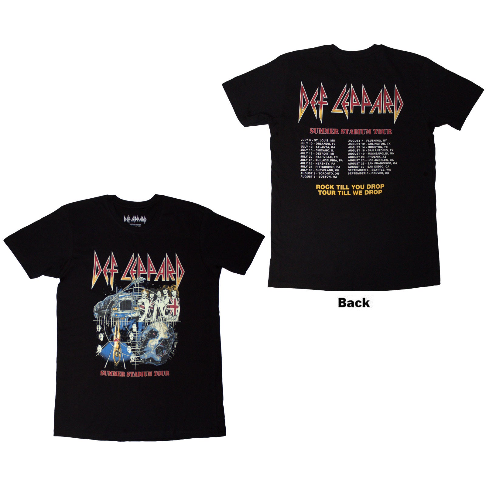 Een foto van een Def Leppard T-Shirt