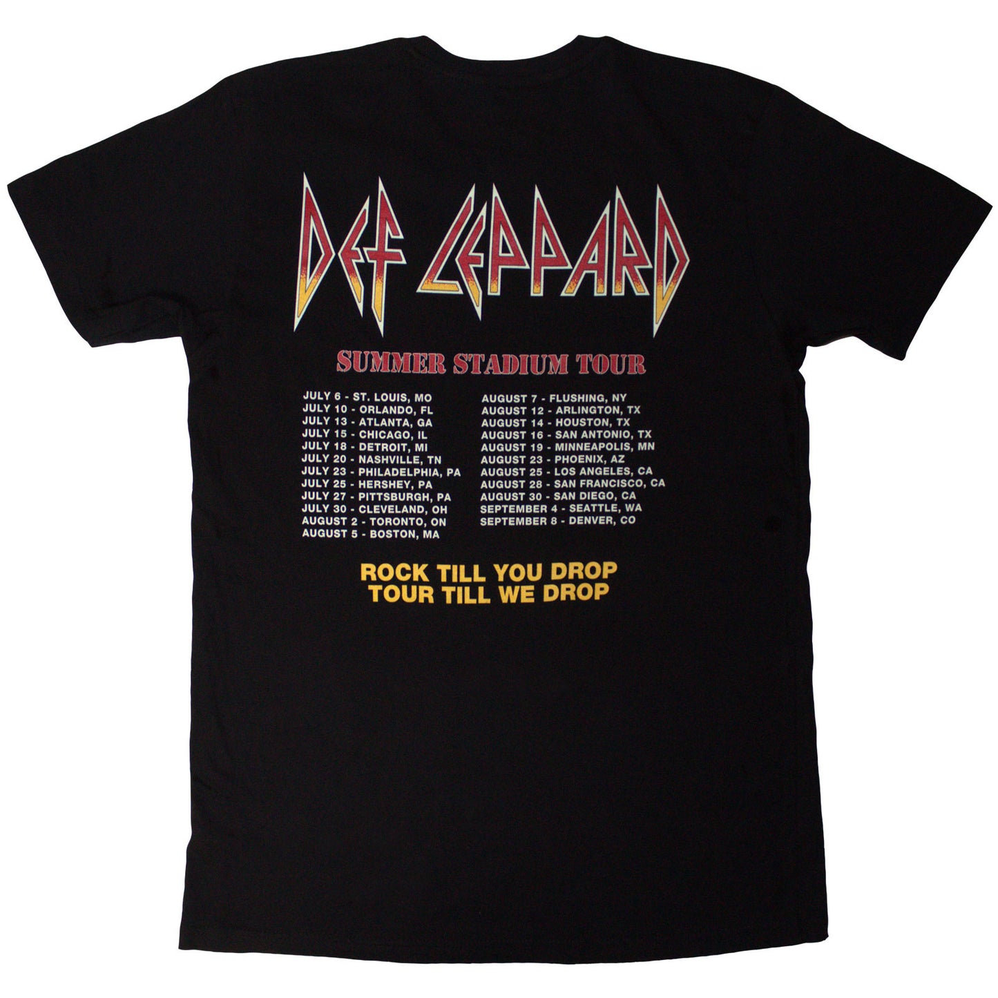 Een foto van een Def Leppard T-Shirt