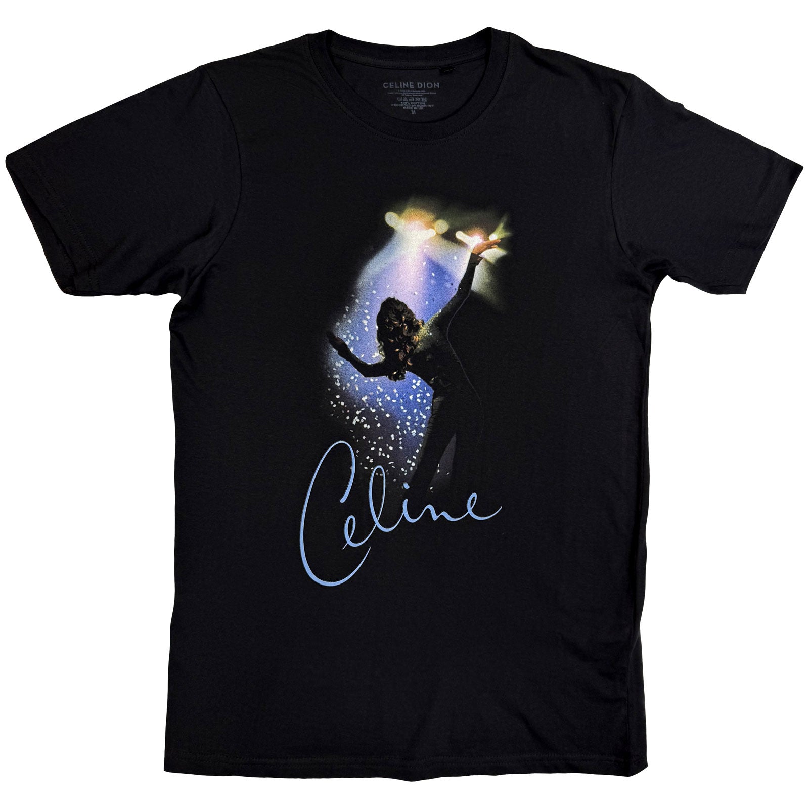 Een foto van een Celine Dion T-Shirt