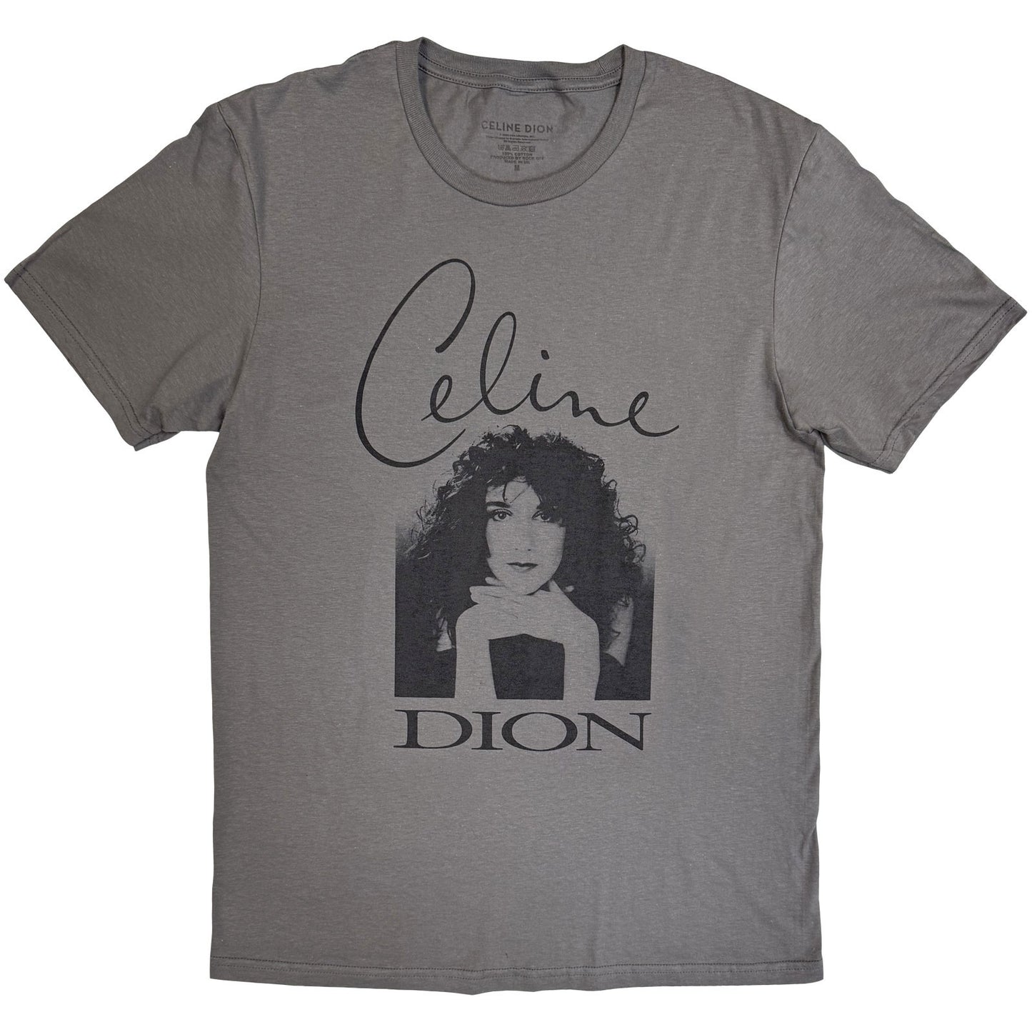 Een foto van een Celine Dion T-Shirt