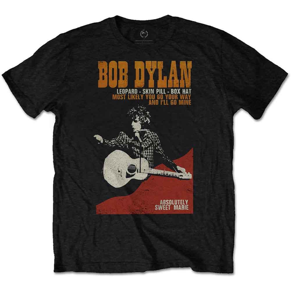 Een foto van een Bob Dylan T-Shirt
