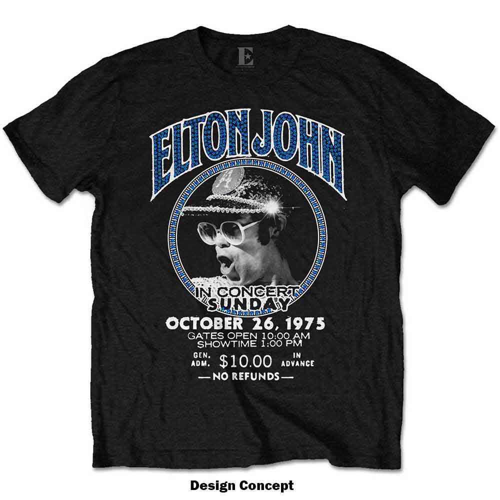 Een foto van een Elton John T-Shirt