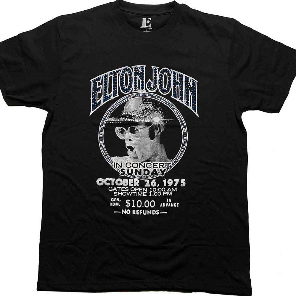 Een foto van een Elton John T-Shirt