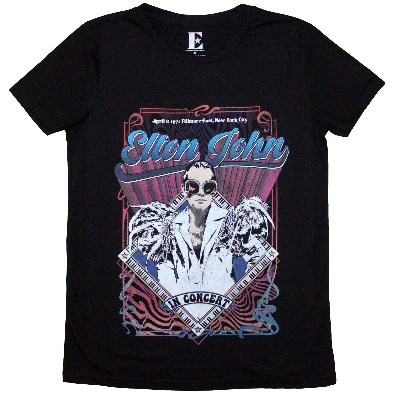 Een foto van een Elton John T-Shirt