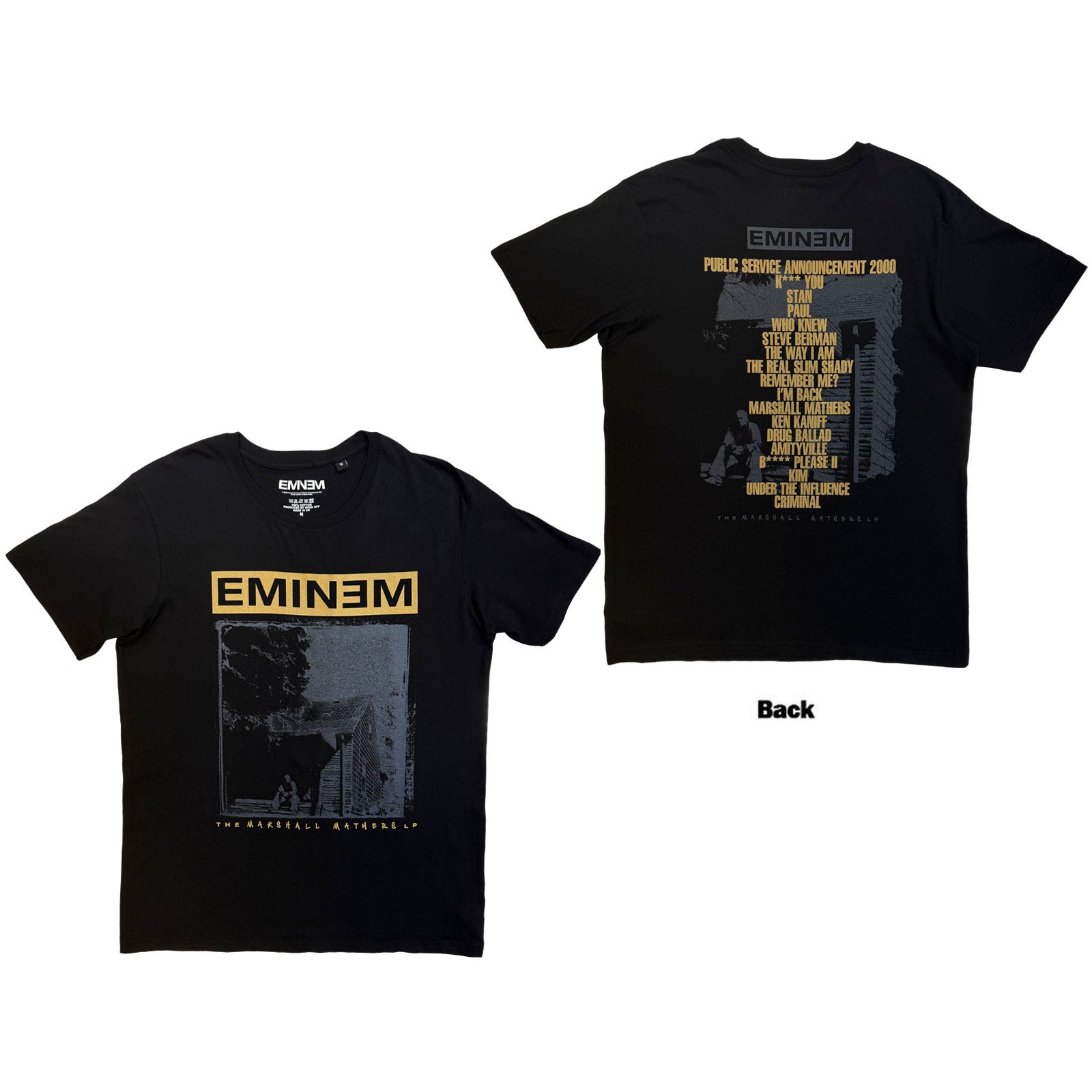 Een foto van een Eminem T-Shirt