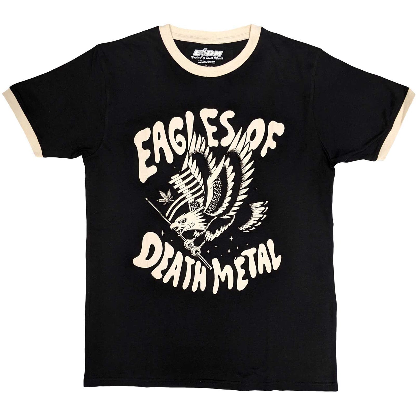 Een foto van een Eagles of Death Metal Ringer T-Shirt