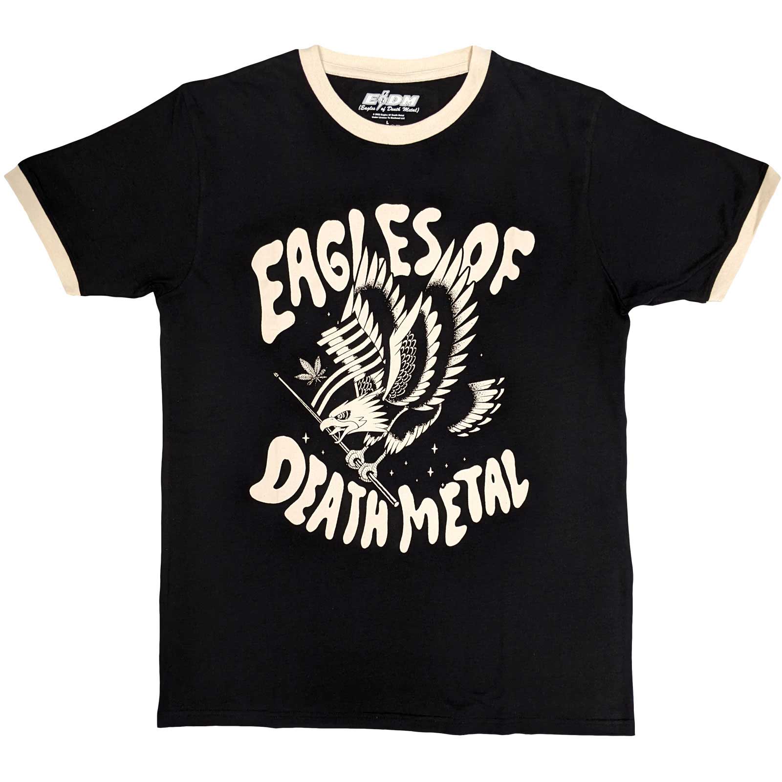 Een foto van een Eagles of Death Metal Ringer T-Shirt