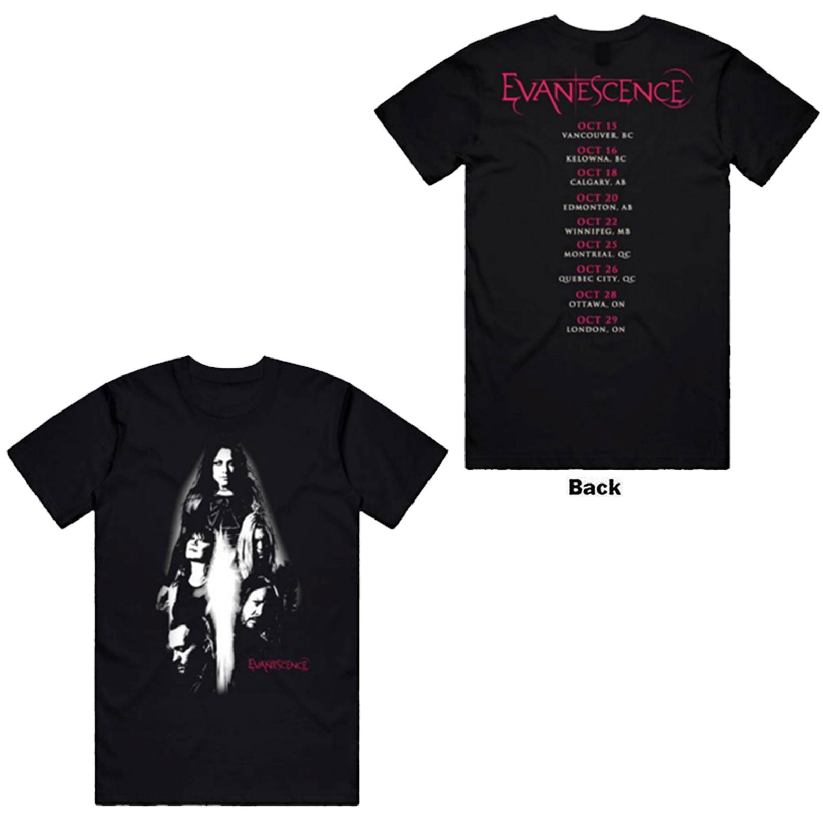 Een foto van een Evanescence T-Shirt