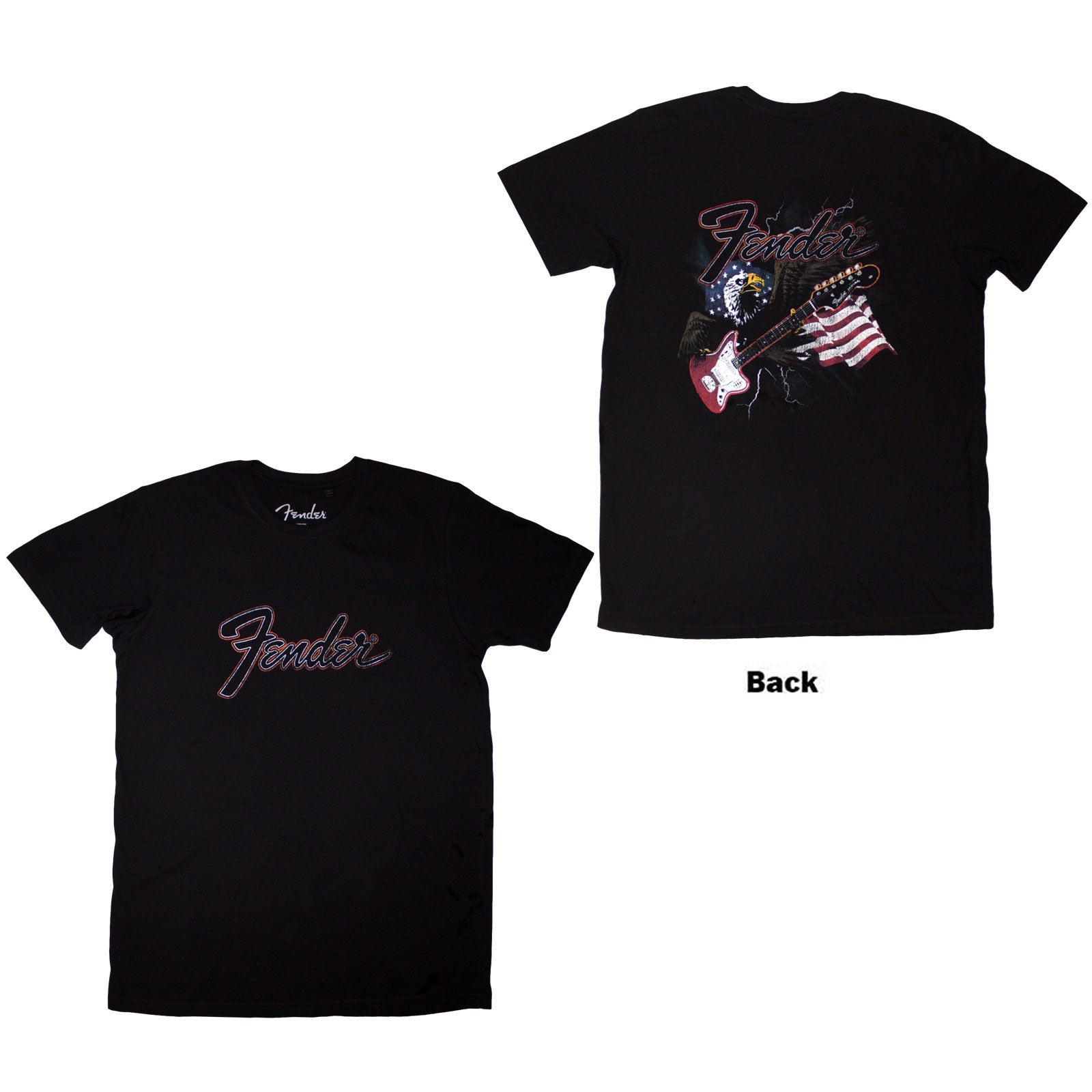 Een foto van een Fender T-Shirt