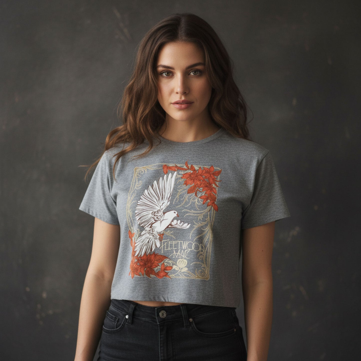 Een foto van een Fleetwood Mac Crop Top