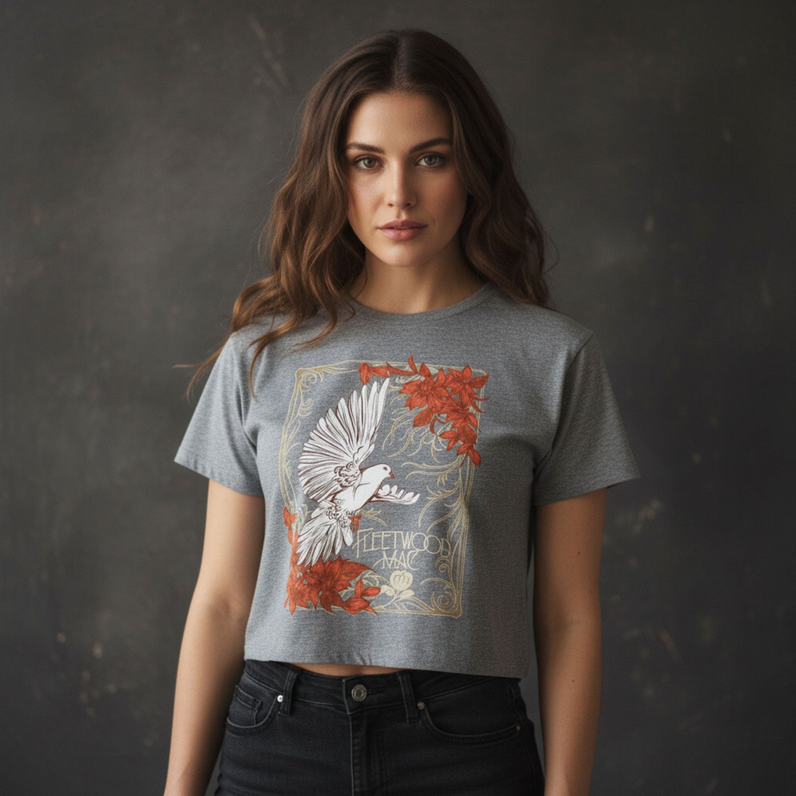 Een foto van een Fleetwood Mac Crop Top