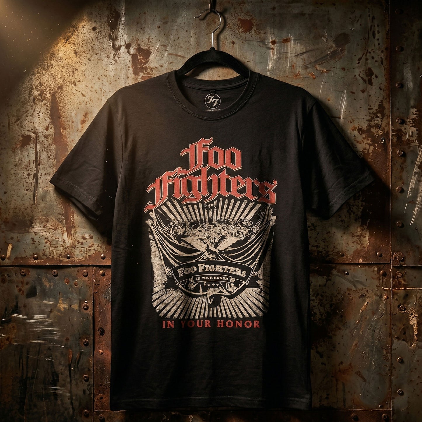 Een foto van een Foo Fighters T-Shirt