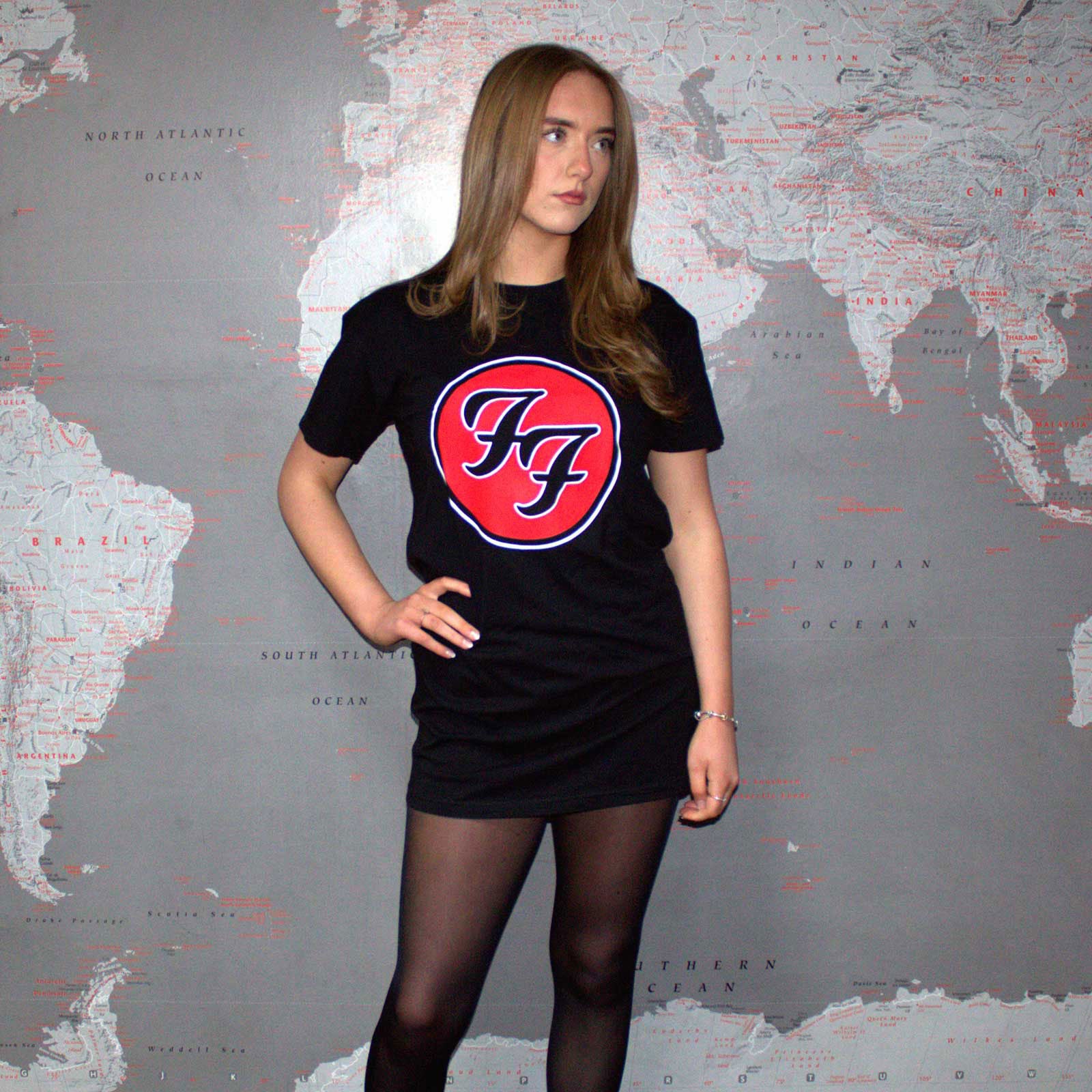 Een foto van een Foo Fighters T-Shirt Jurk