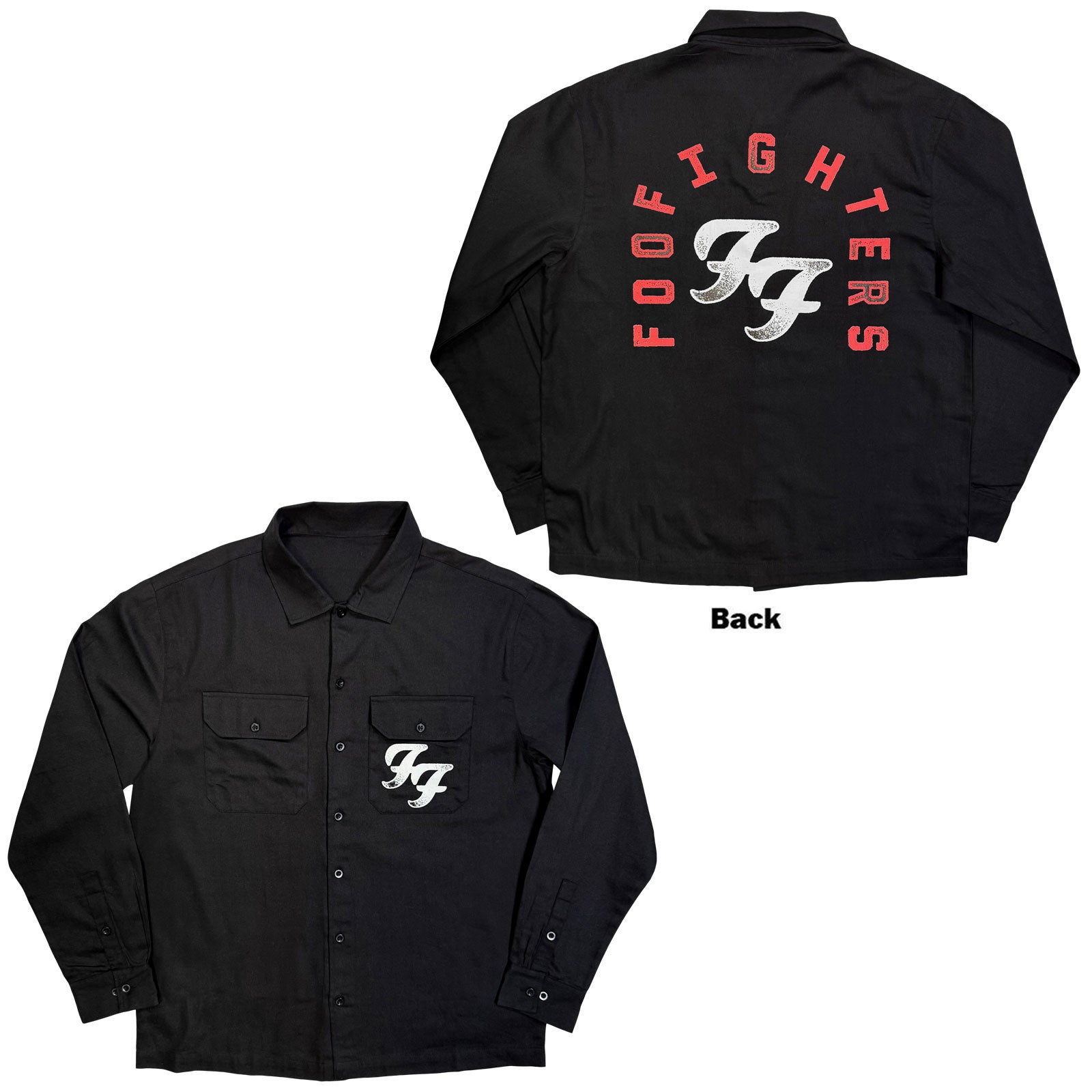 Een foto van een Foo Fighters Casual Shirt