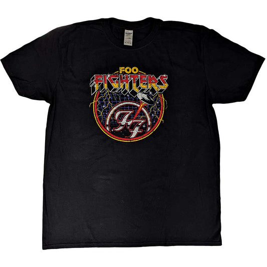 Foo Fighters Unisex T-Shirt: UFO FF Logo (Ex-Tour) T-Shirt