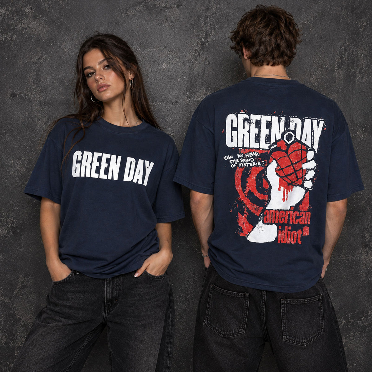 Een foto van een Green Day T-Shirt