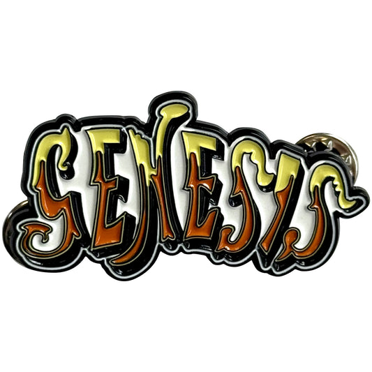 Een foto van een Genesis Speld Badge