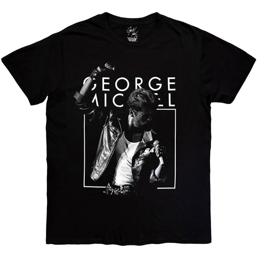Een foto van een George Michael T-Shirt