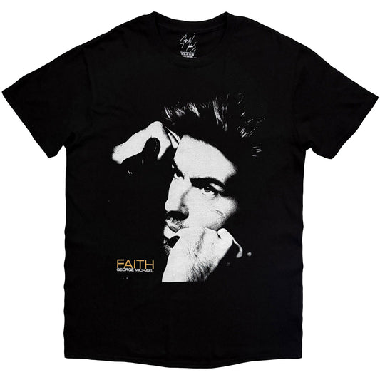 Een foto van een George Michael T-Shirt