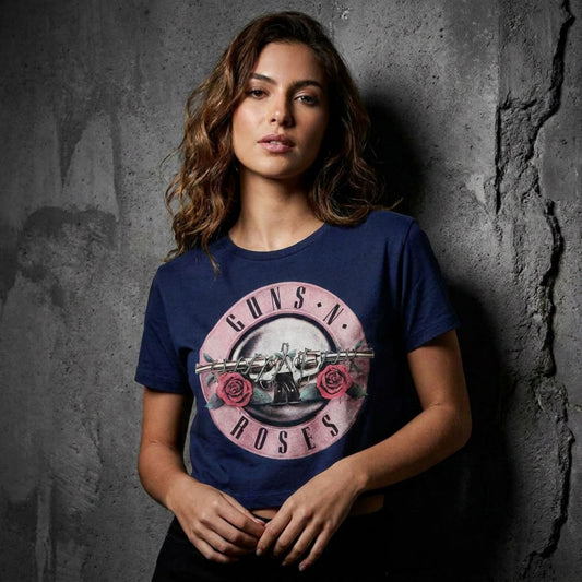 Een foto van een Guns N' Roses Crop Top