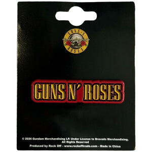 Een foto van een Guns N' Roses Speld Badge