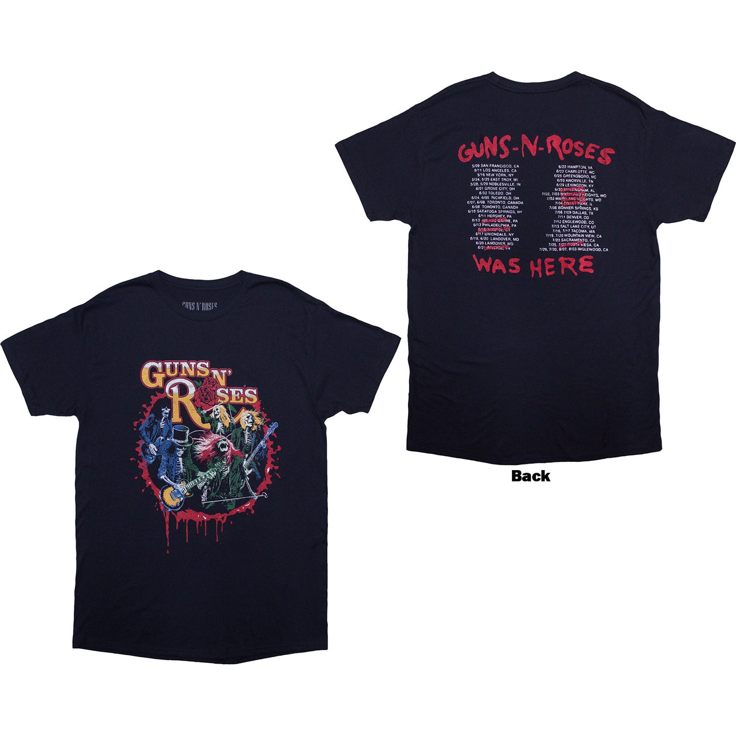 Een foto van een Guns N' Roses T-Shirt