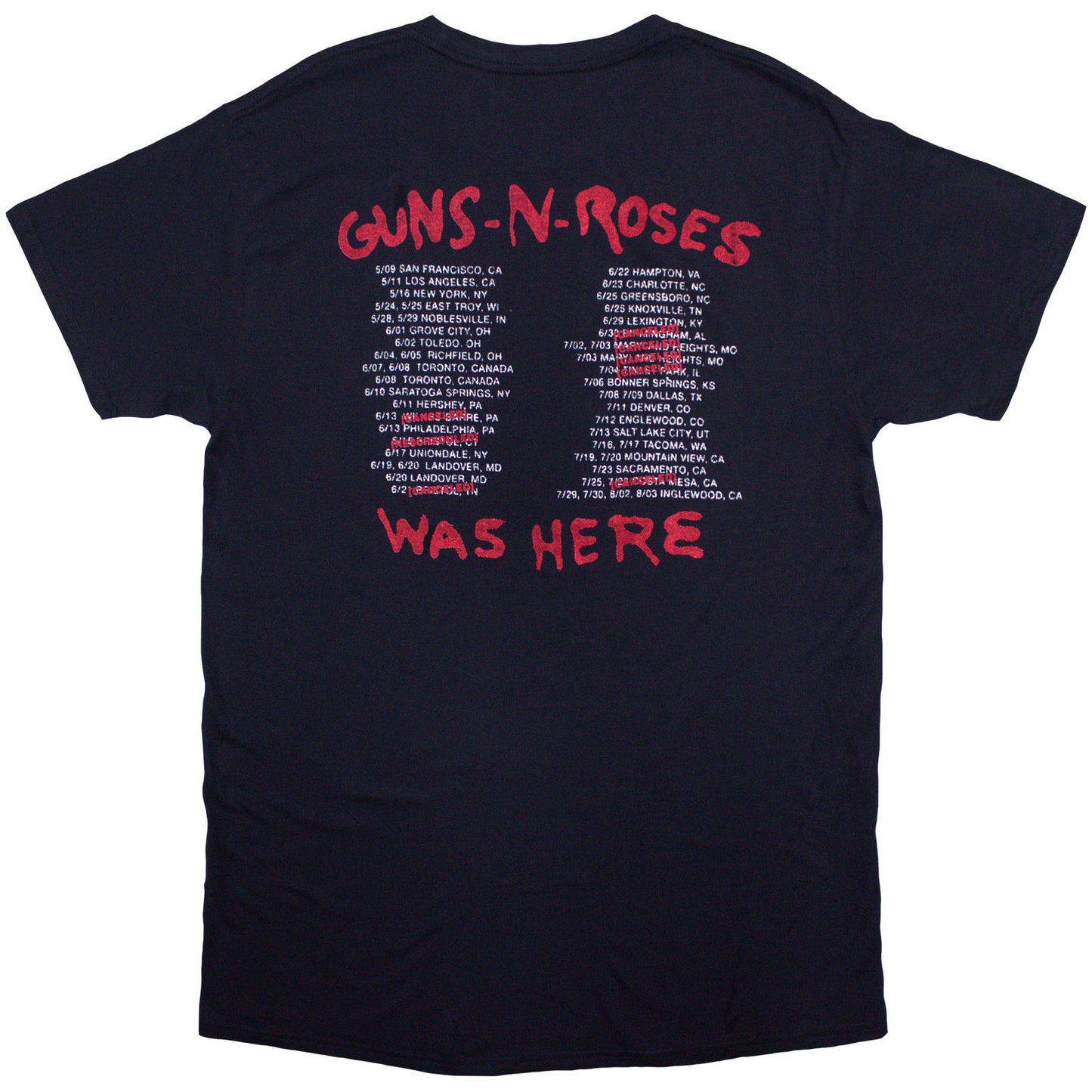 Een foto van een Guns N' Roses T-Shirt
