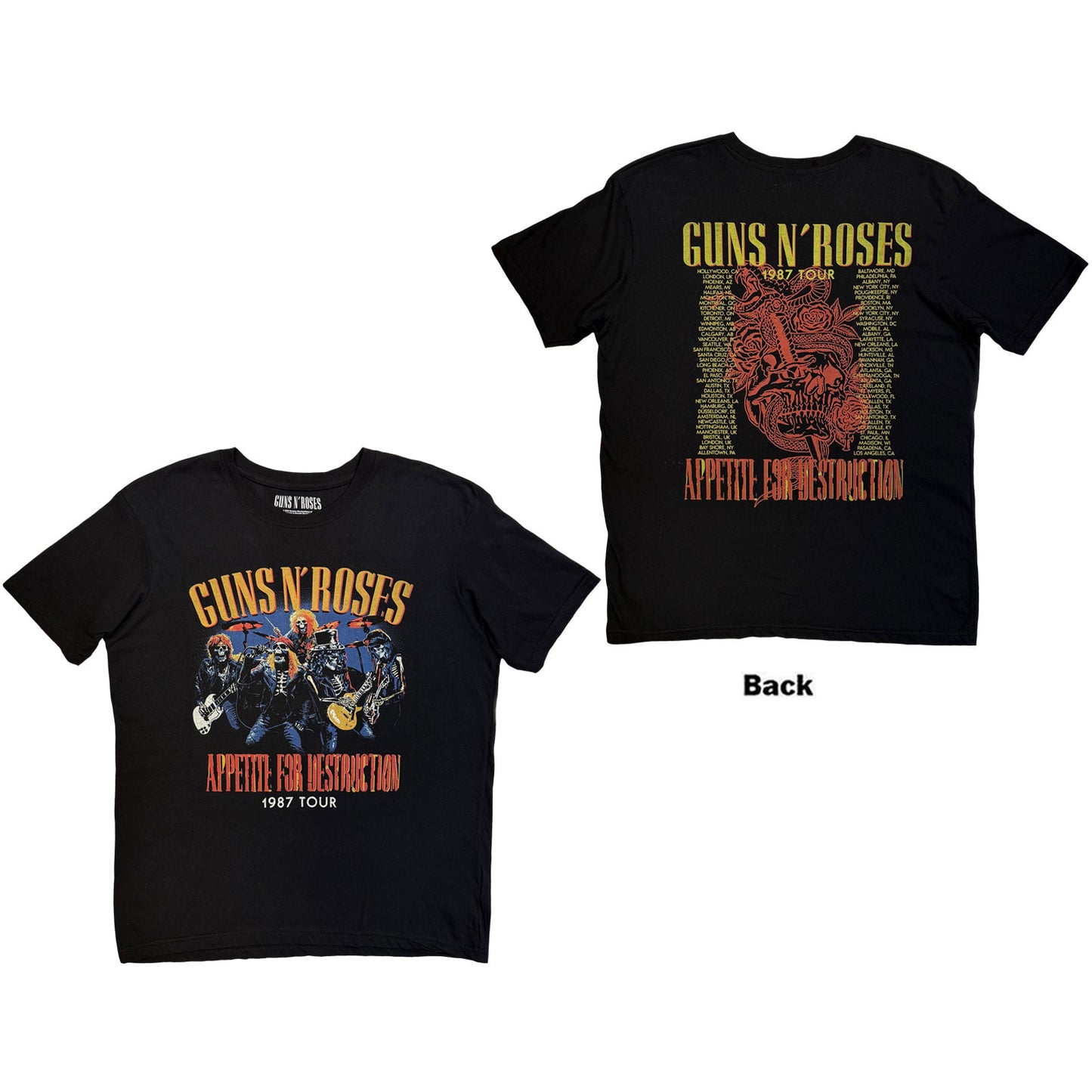 Een foto van een Guns N' Roses T-Shirt