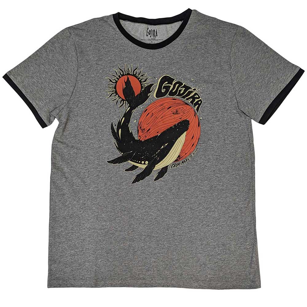 Een foto van een Gojira Ringer T-Shirt