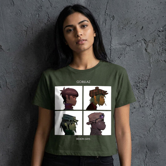 Een foto van een Gorillaz Crop Top