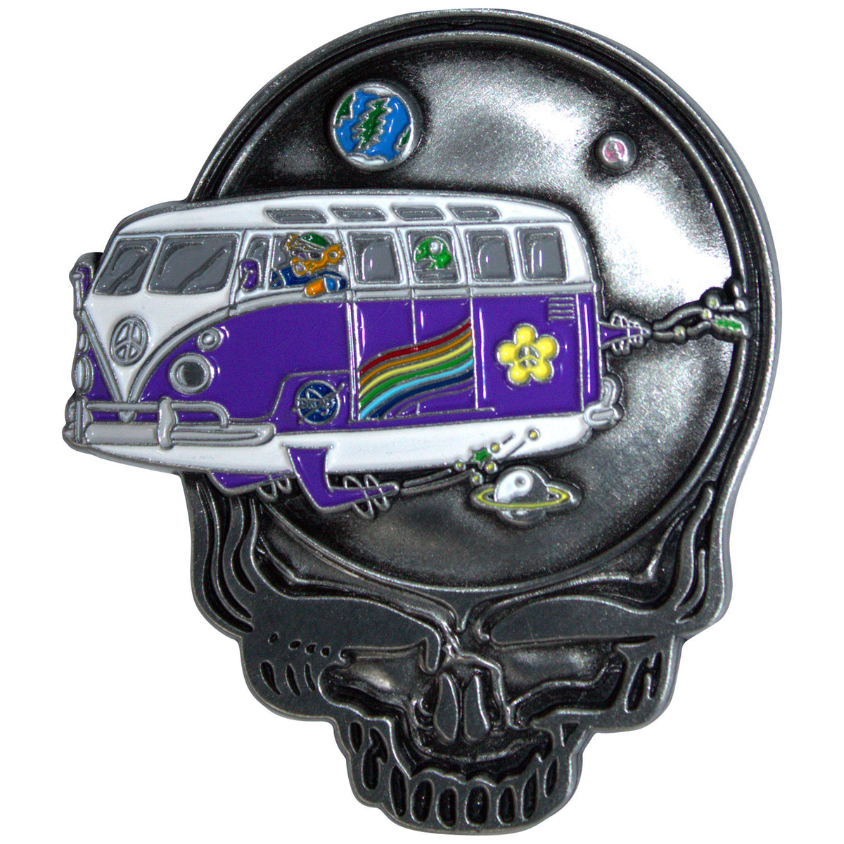 Een foto van een Grateful Dead Speld Badge