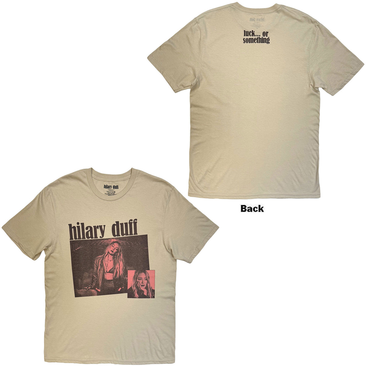 Een foto van een Hilary Duff T-Shirt