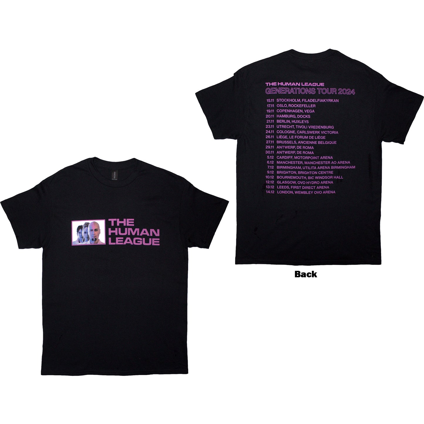 Een foto van een The Human League T-Shirt
