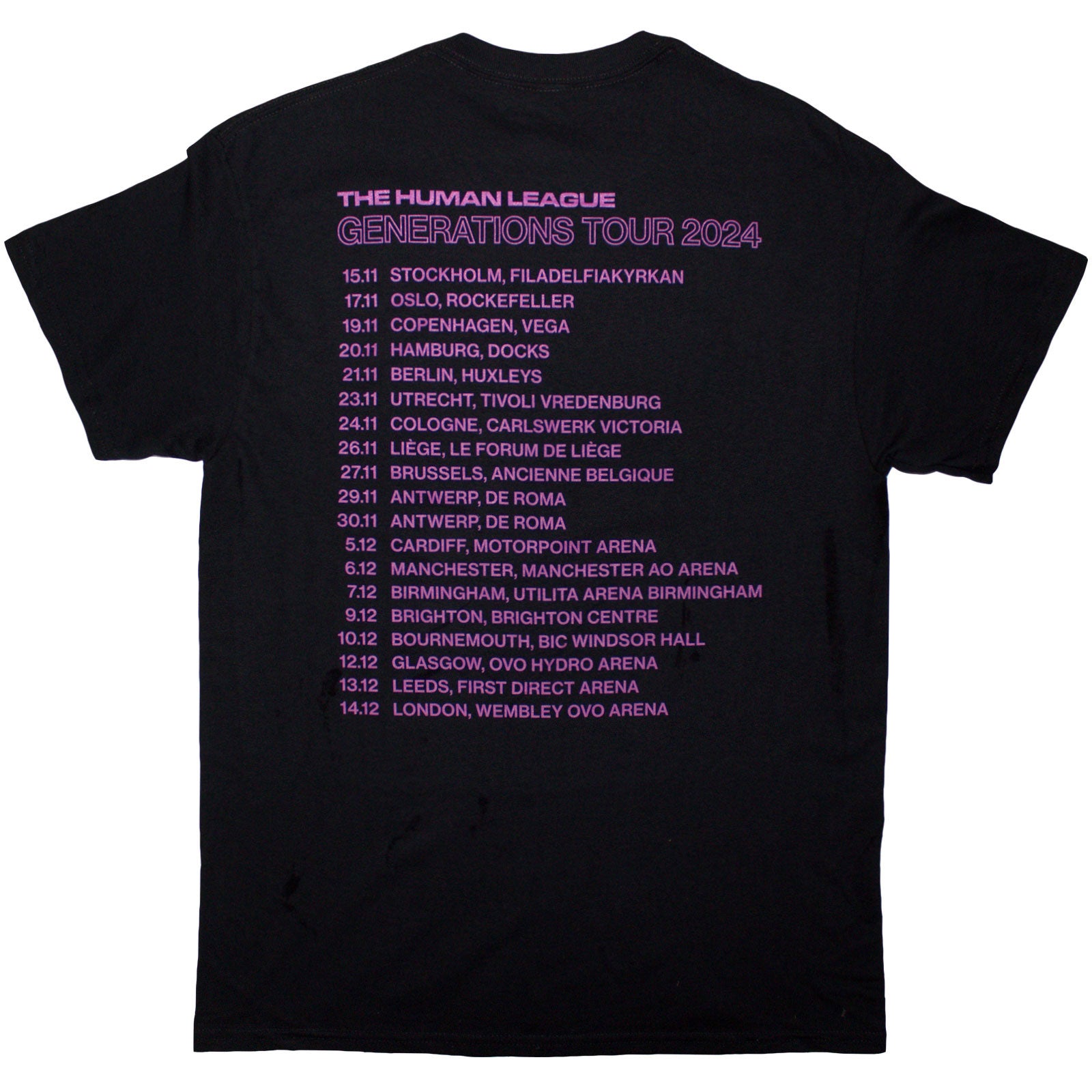 Een foto van een The Human League T-Shirt