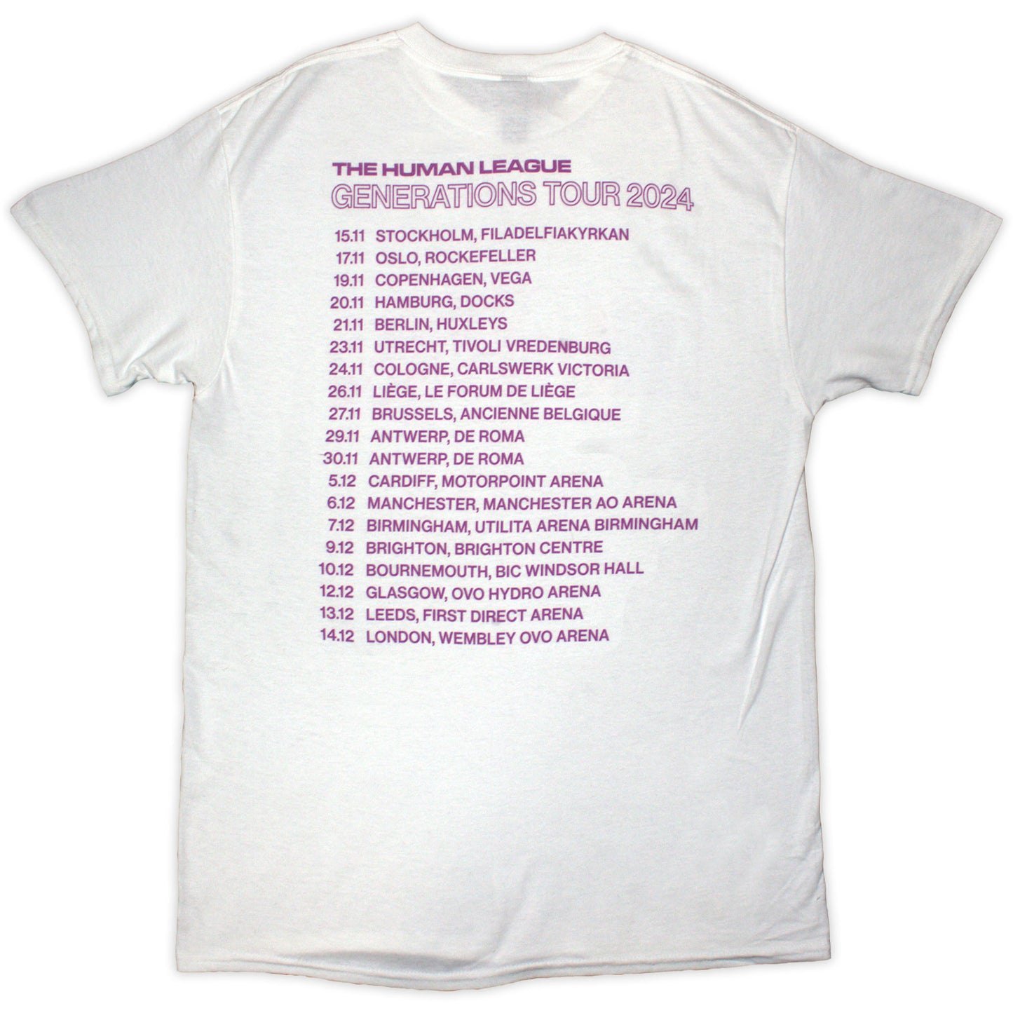 Een foto van een The Human League T-Shirt