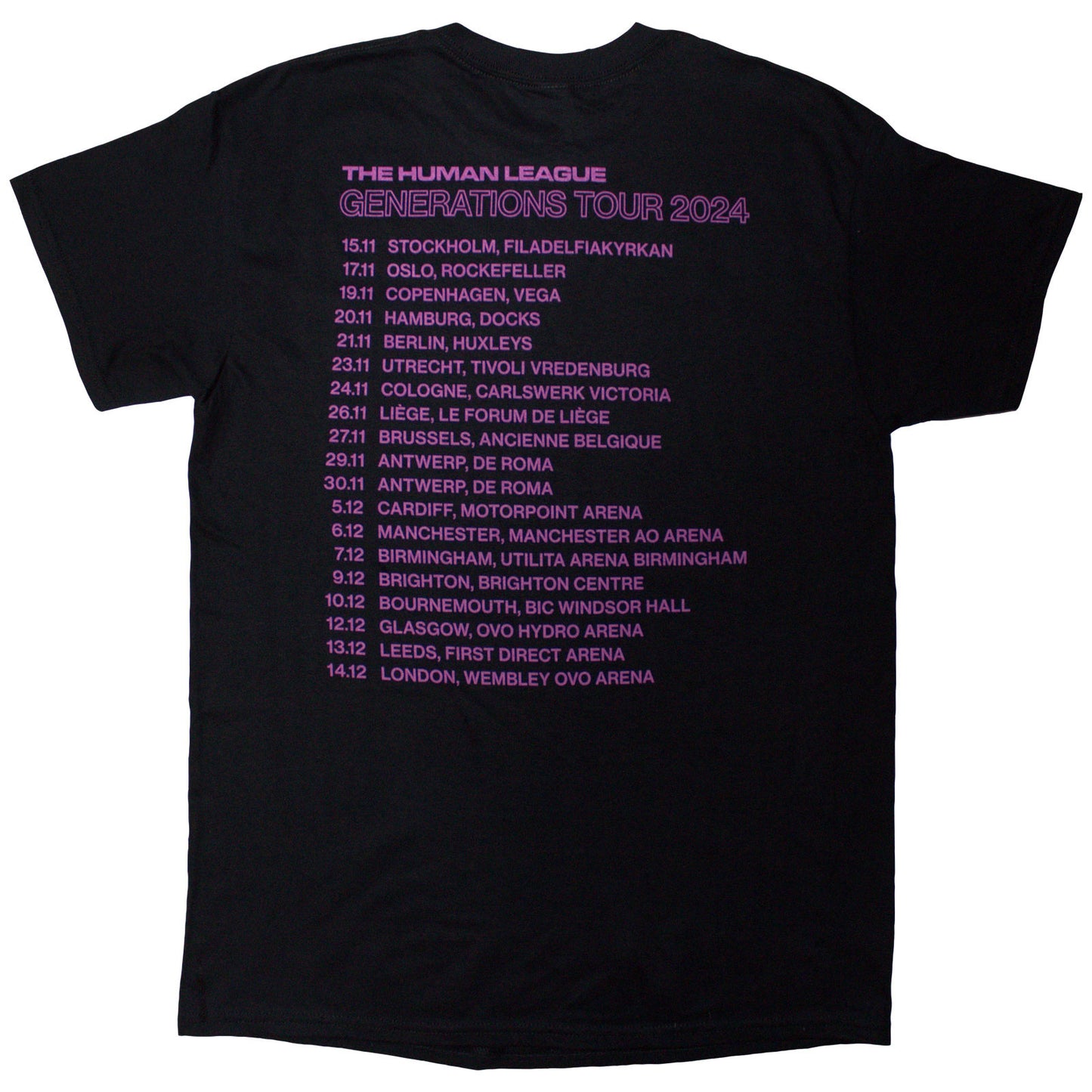 Een foto van een The Human League T-Shirt
