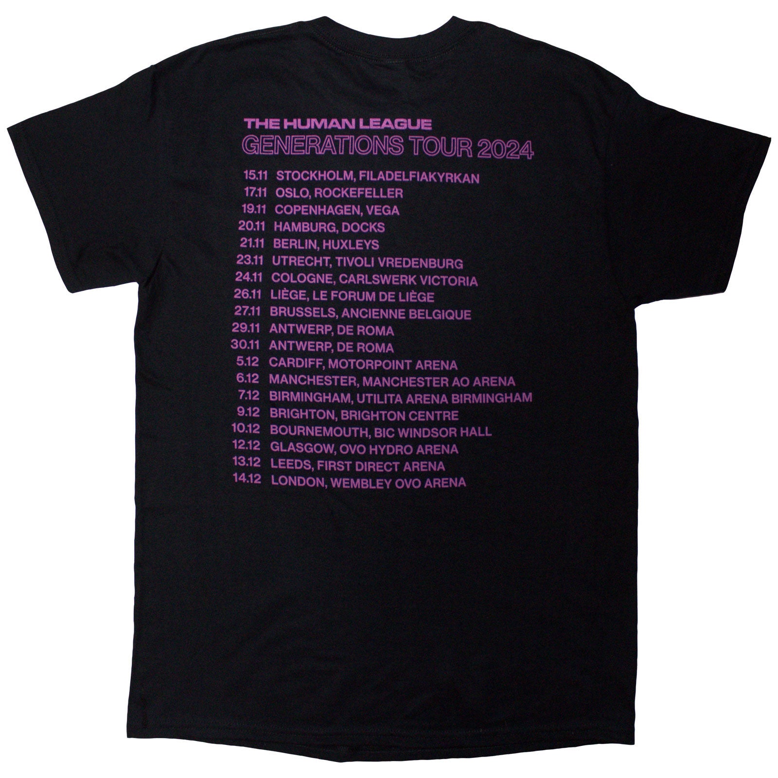Een foto van een The Human League T-Shirt