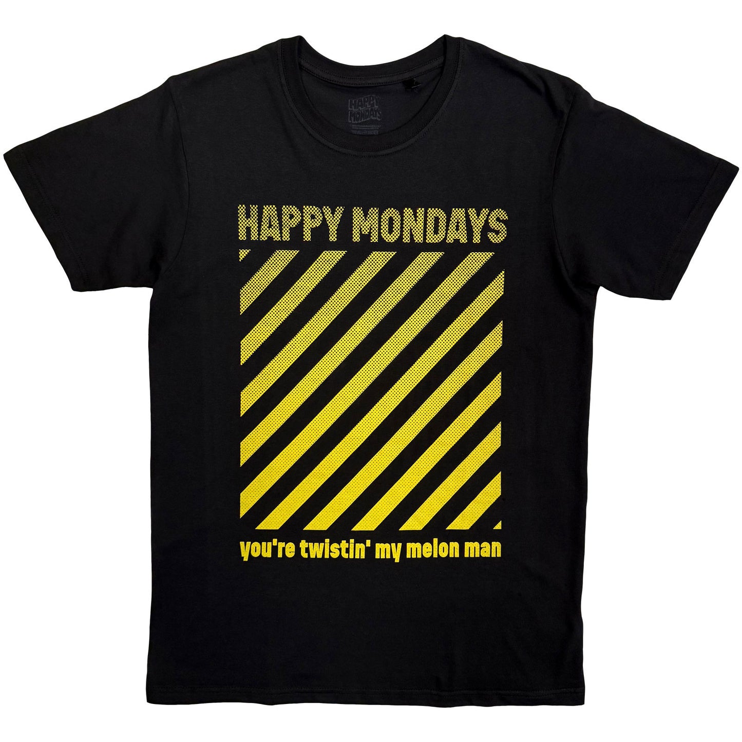 Een foto van een Happy Mondays T-Shirt