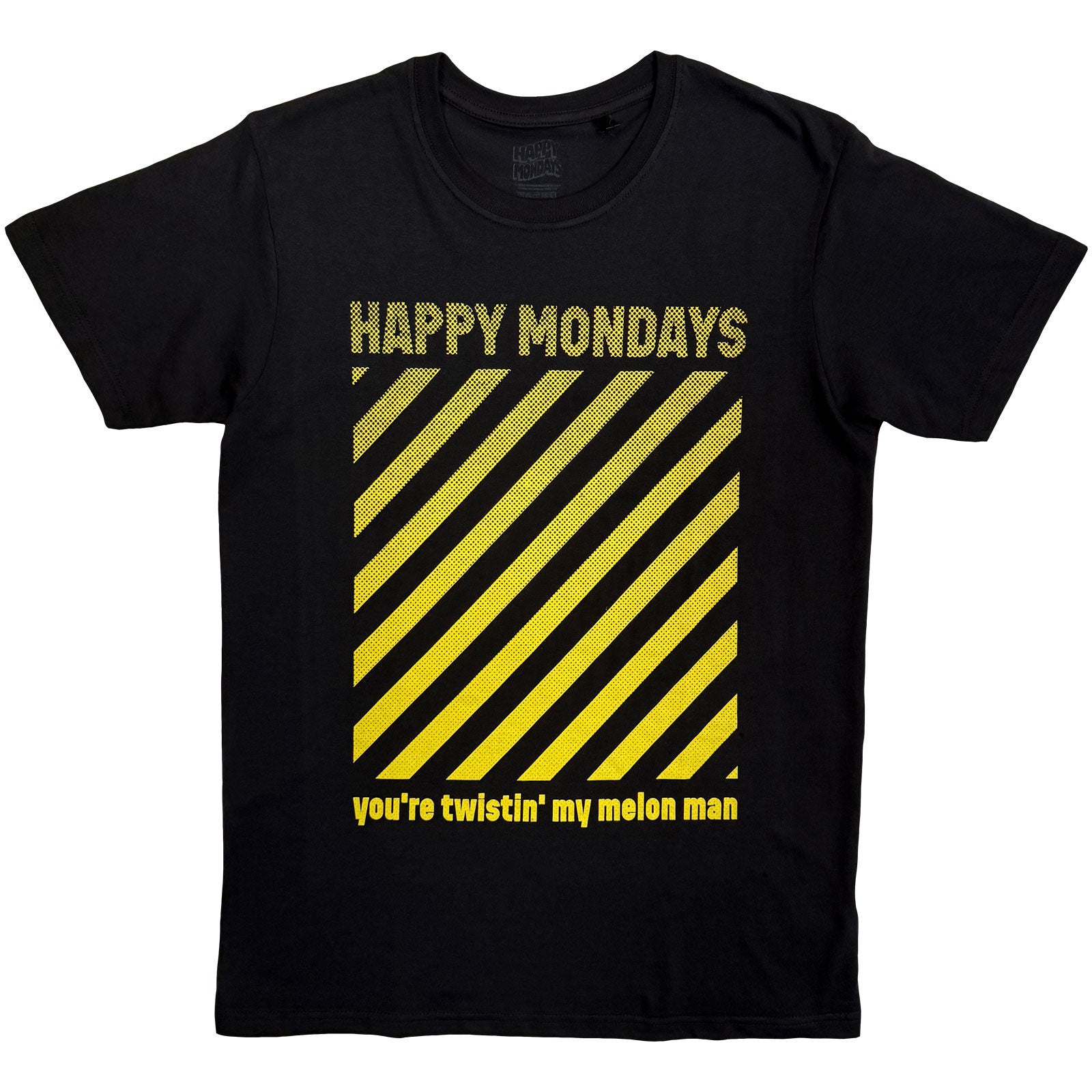 Een foto van een Happy Mondays T-Shirt