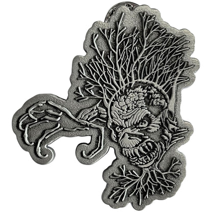 Een foto van een Iron Maiden Speld Badge