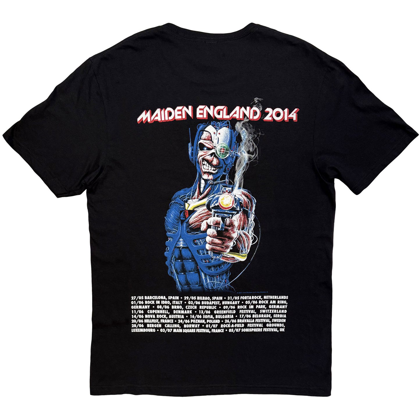 Een foto van een Iron Maiden T-Shirt