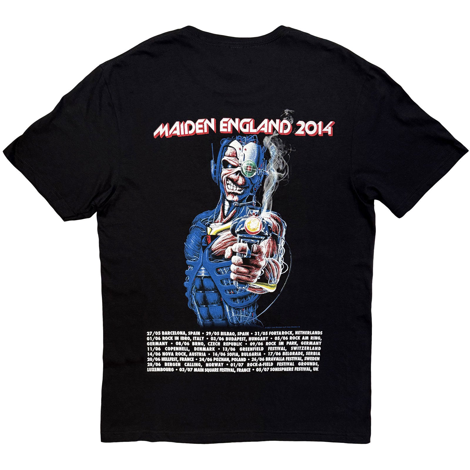 Een foto van een Iron Maiden T-Shirt