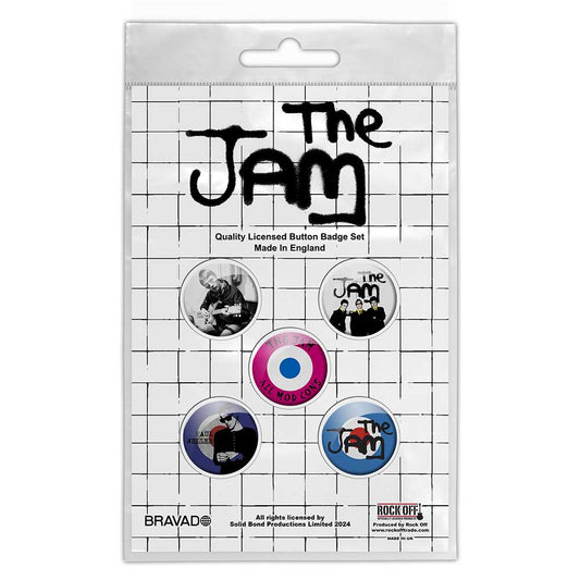 Een foto van een The Jam Knop Badge Pakket