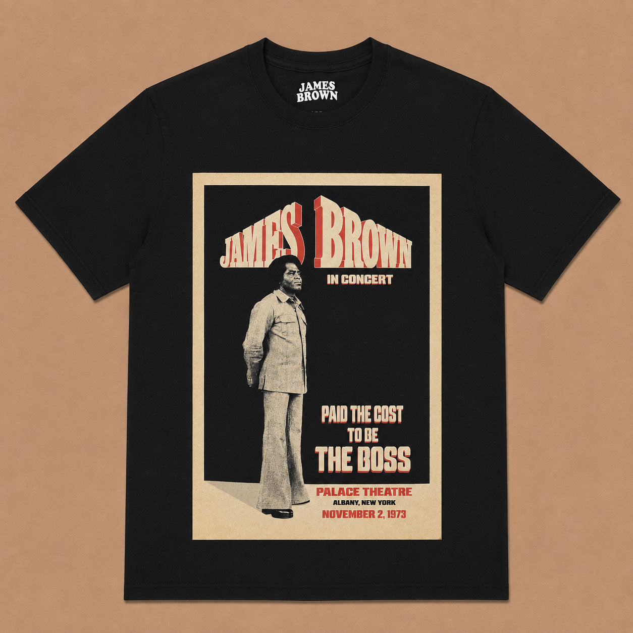 Een foto van een James Brown T-Shirt