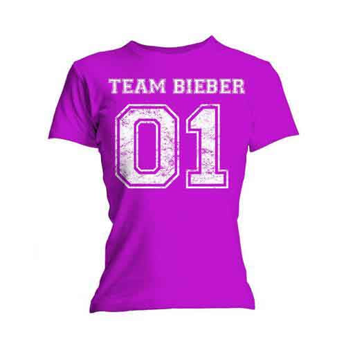 Een foto van een Justin Bieber T-Shirt