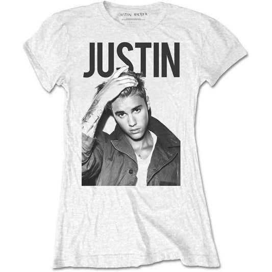 Een foto van een Justin Bieber T-Shirt