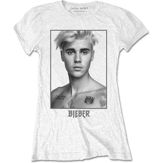 Een foto van een Justin Bieber T-Shirt