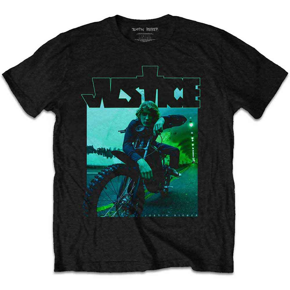 Een foto van een Justin Bieber T-Shirt